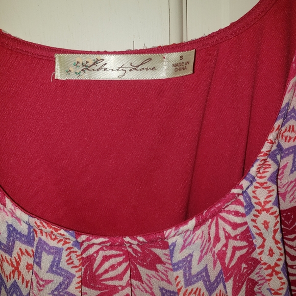 Liberty&Love high/low pink and purple dress, S - Picture 5 of 8